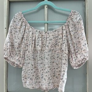 Kirious Los Angeles , NWOT , M , pink/peach paisley print